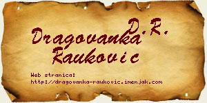 Dragovanka Rauković vizit kartica